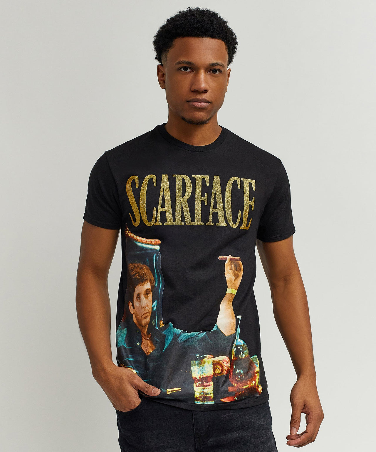 Scarface Photo Print Money T-Shirt