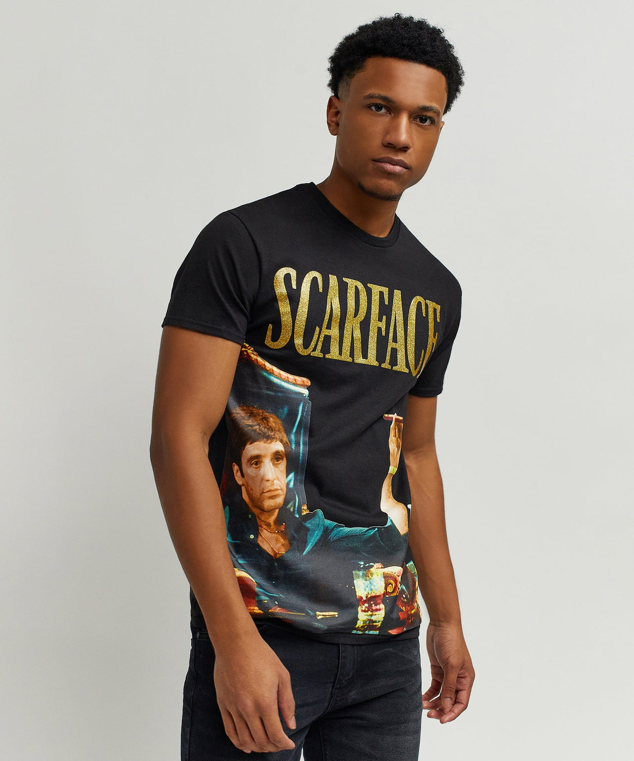 Scarface Photo Print Money T-Shirt