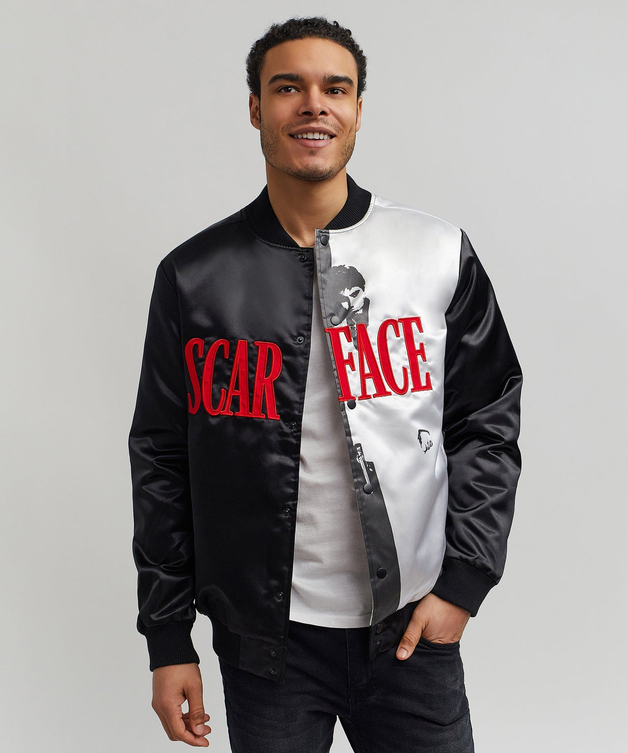 Scarface Split Varsity Jacket