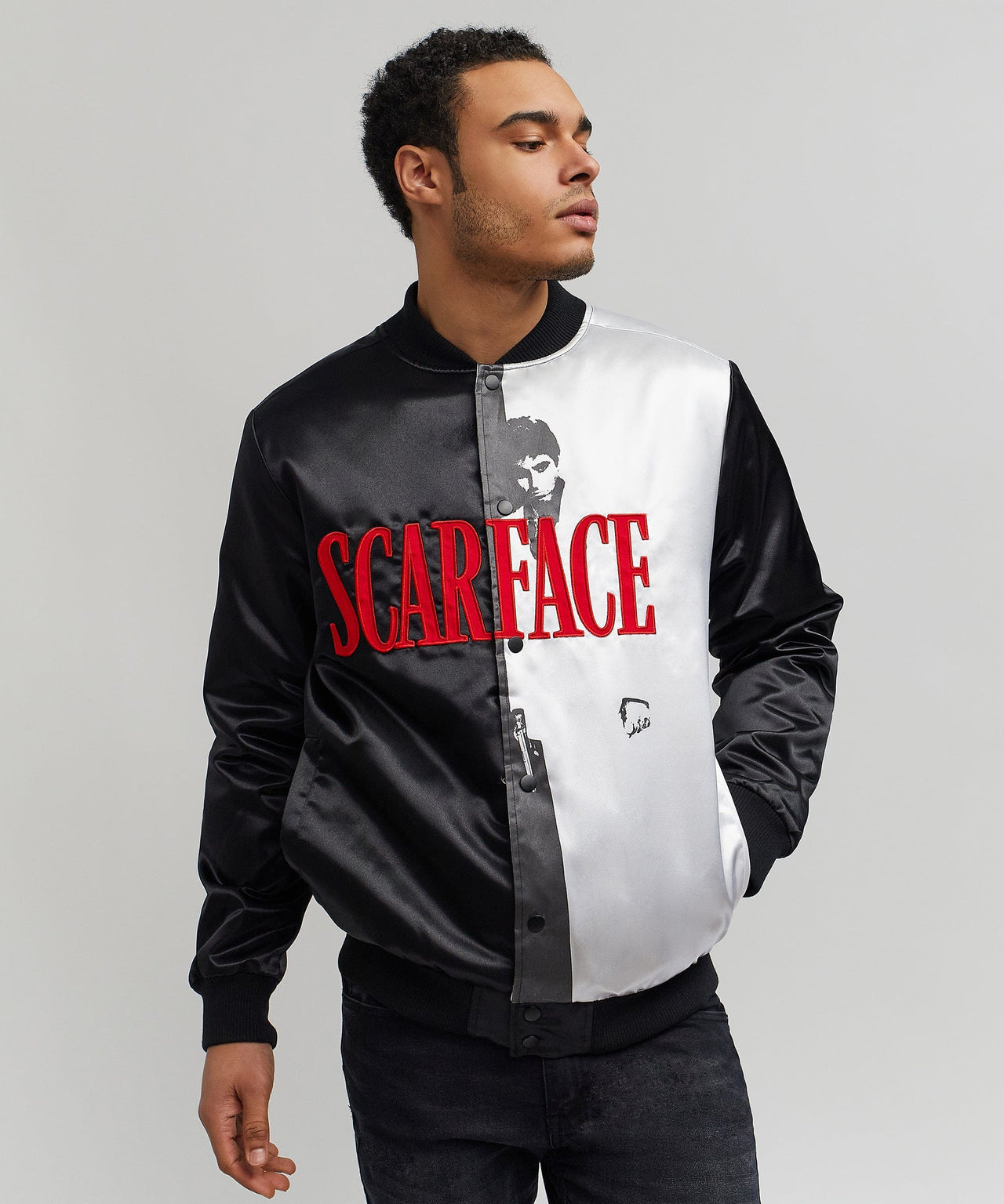 Scarface Split Varsity Jacket