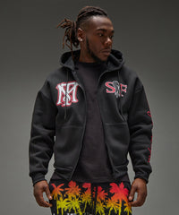 Thumbnail for Scarface Full ZIP Hoodie - Black
