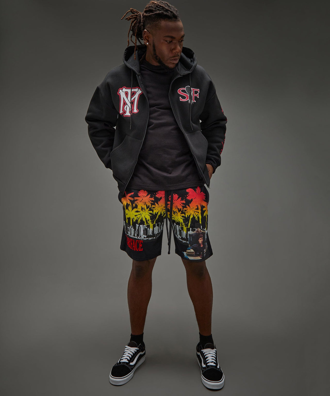 Scarface Full ZIP Hoodie - Black