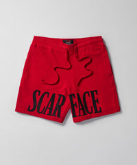Thumbnail for Scarface Fleece Short - Red