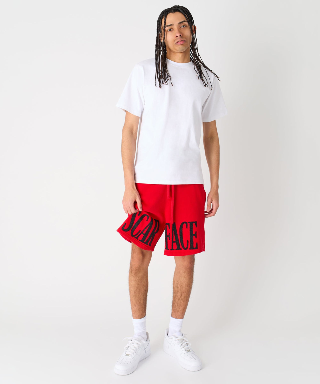 Scarface Fleece Short - Red