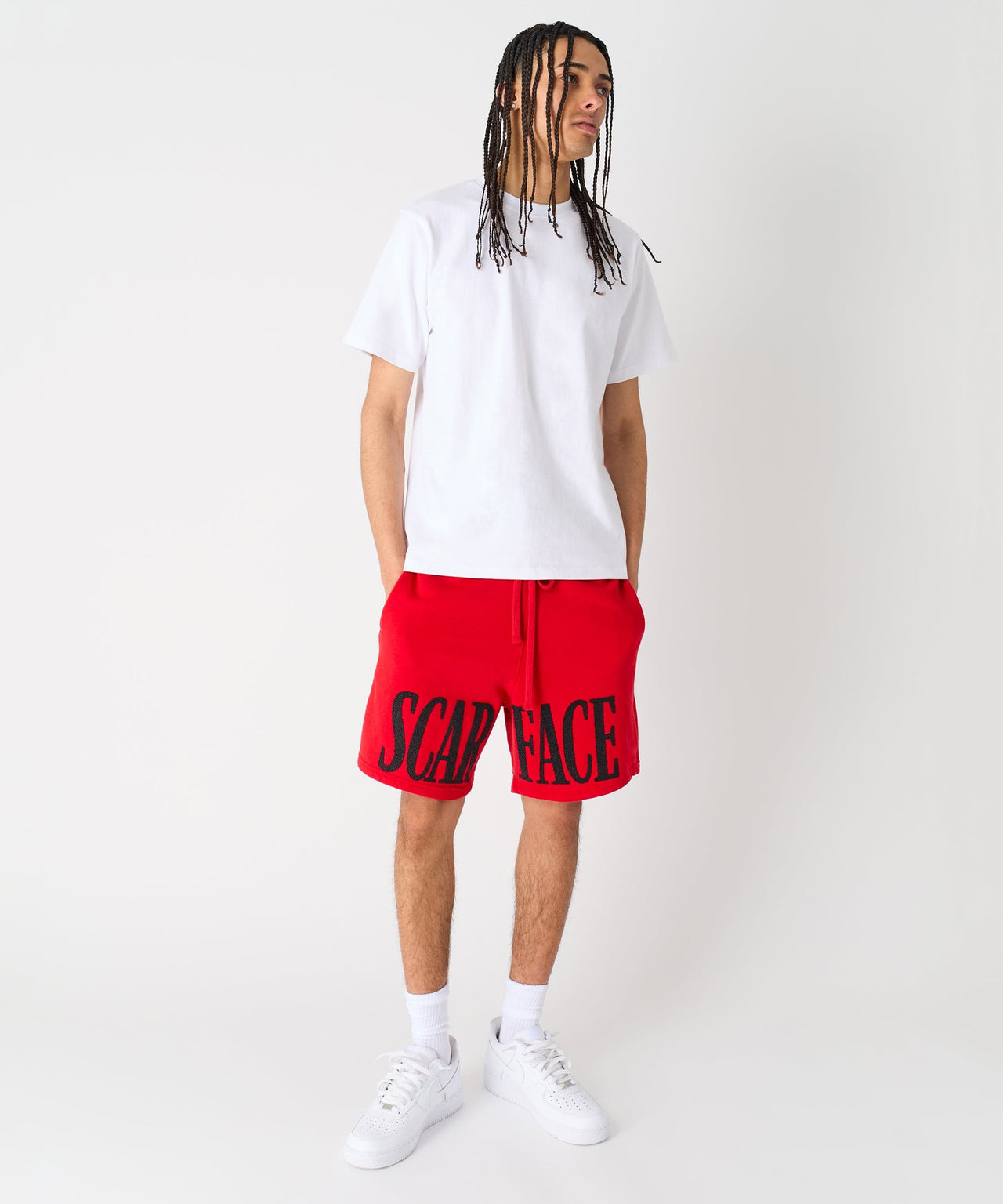 Scarface Fleece Short - Red