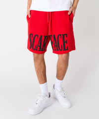 Thumbnail for Scarface Fleece Short - Red