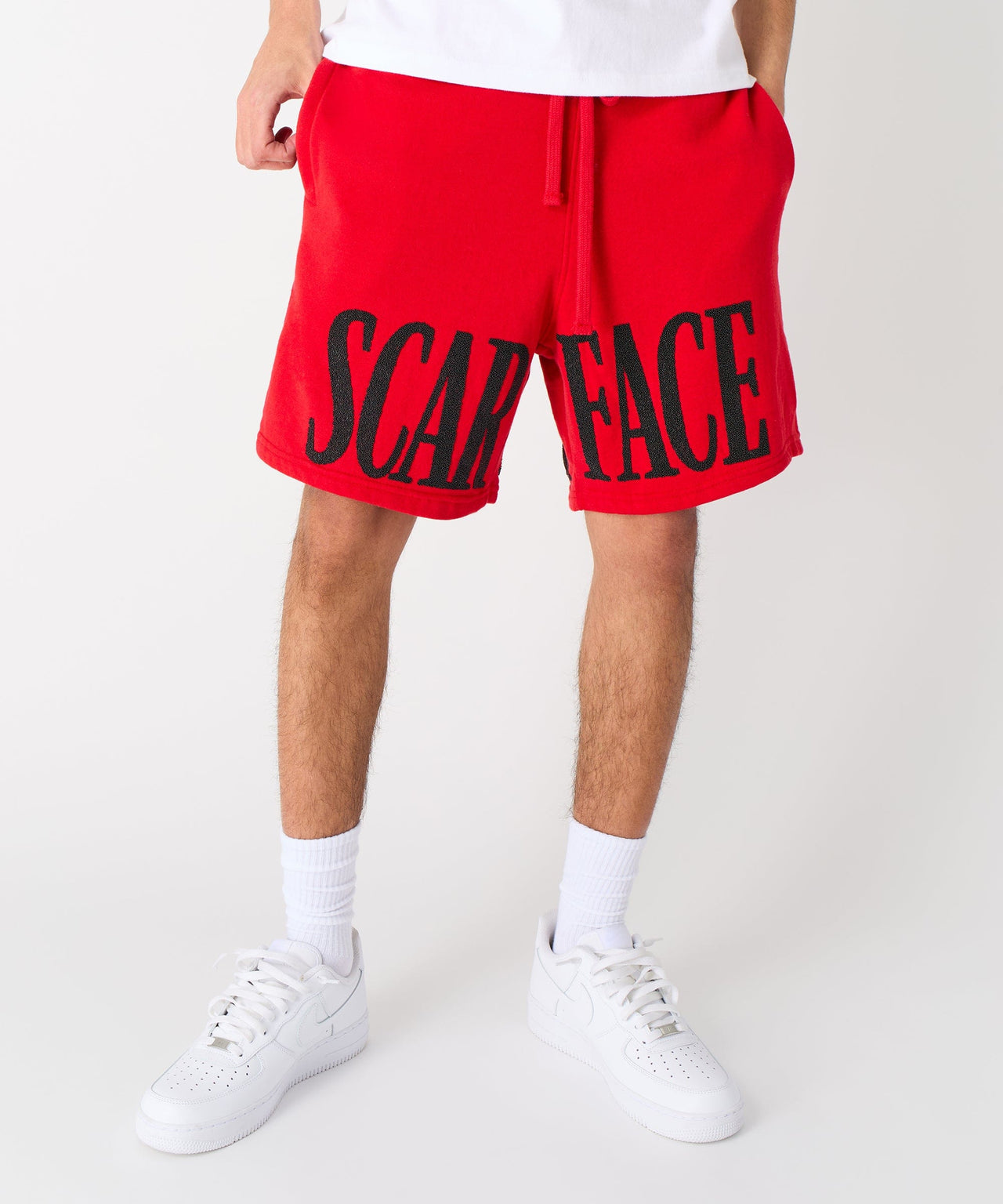 Scarface Fleece Short - Red