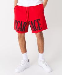 Thumbnail for Scarface Fleece Short - Red