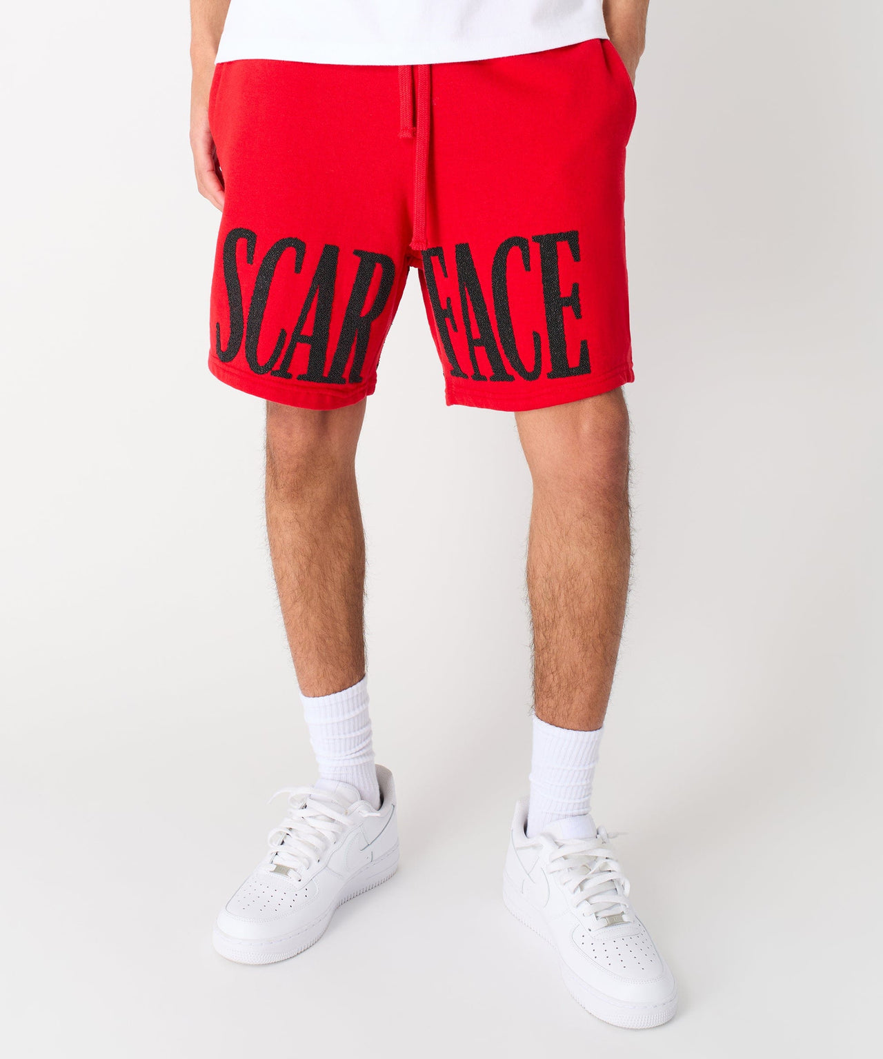 Scarface Fleece Short - Red