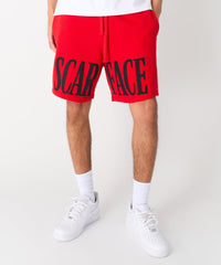 Thumbnail for Scarface Fleece Short - Red