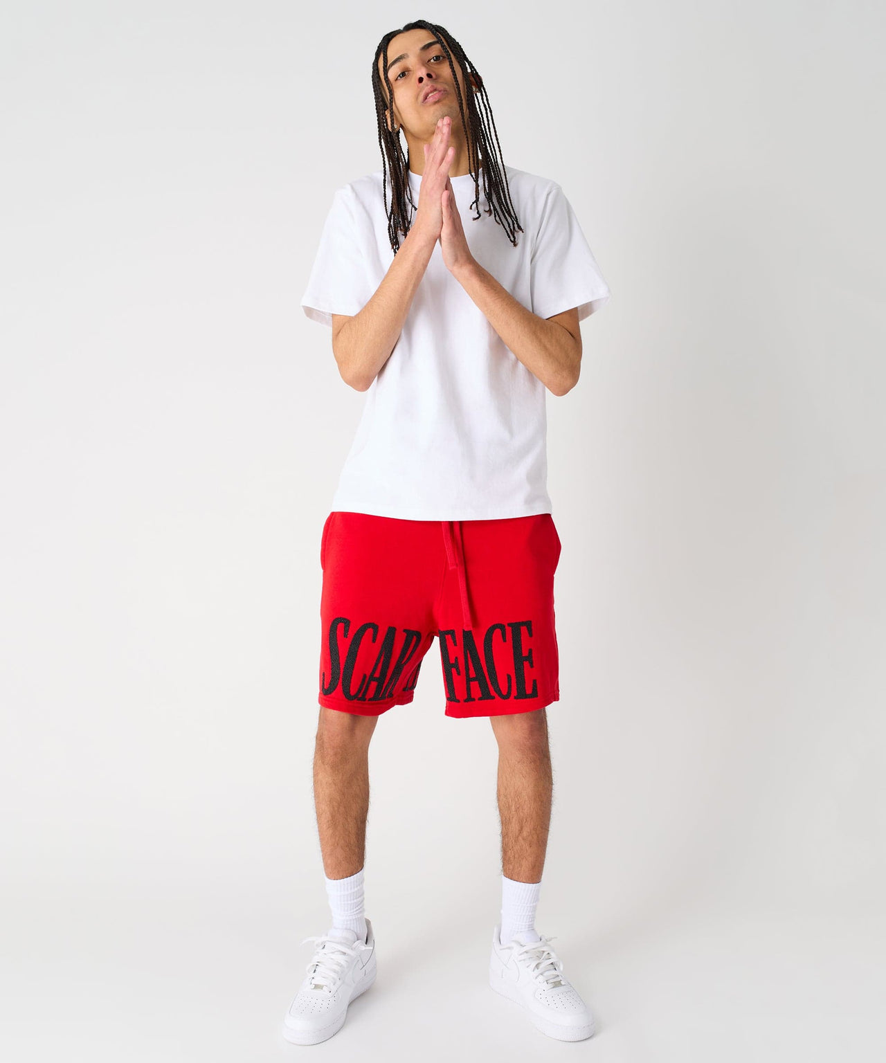 Scarface Fleece Short - Red