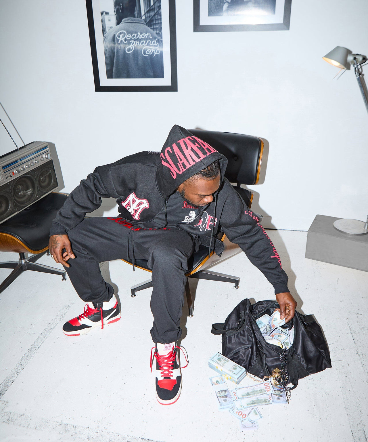 Scarface Full ZIP Hoodie - Black