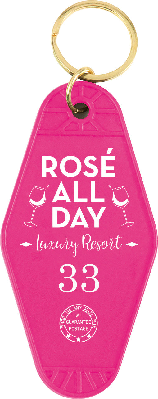 Rosé All Day Motel Keychain – 12 PC PPK