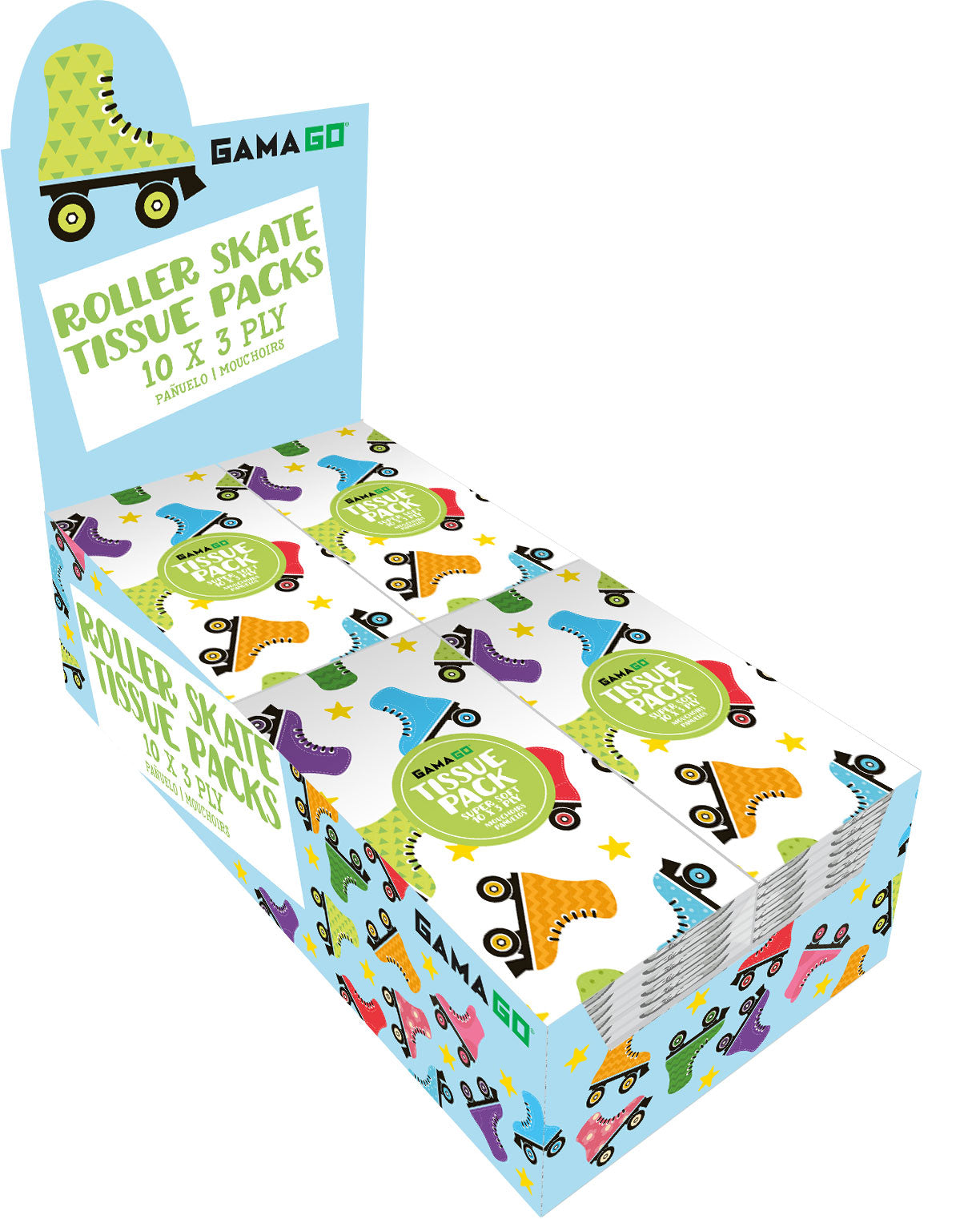 Roller Skate Tissue Packs  – 12 PC PPK