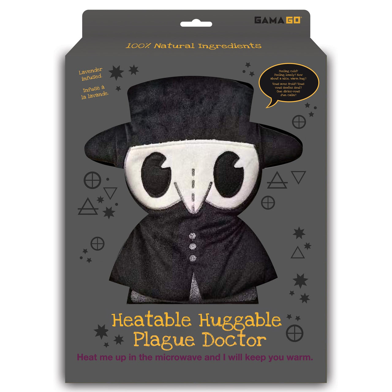 Huggable Plague Doctor Heating Pad & Pillow – 3 PC PPK