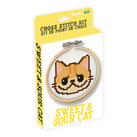 Thumbnail for Sweet & Sour Cat Cross Stitch Embroidery Kit (PDQ) – 6 PC PPK ($5.30 each)
