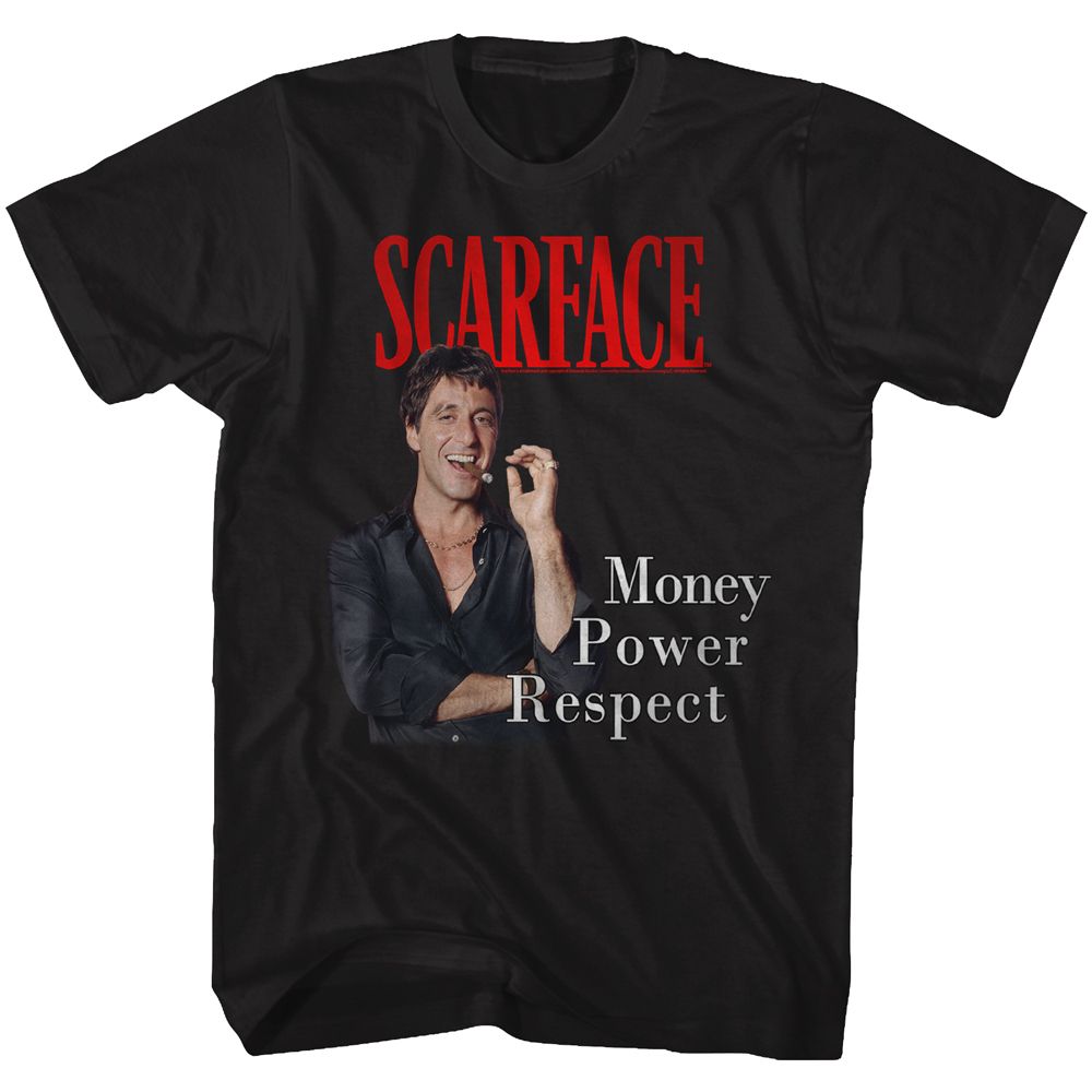 SCARFACE-MPR-BLACK ADULT S/S TSHIRT