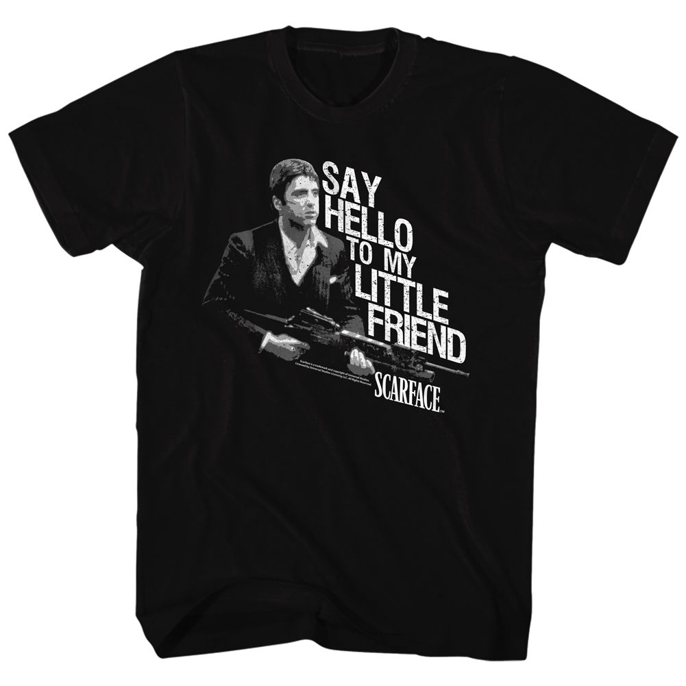 SCARFACE-LITTLE BUDDY-BLACK ADULT S/S TSHIRT