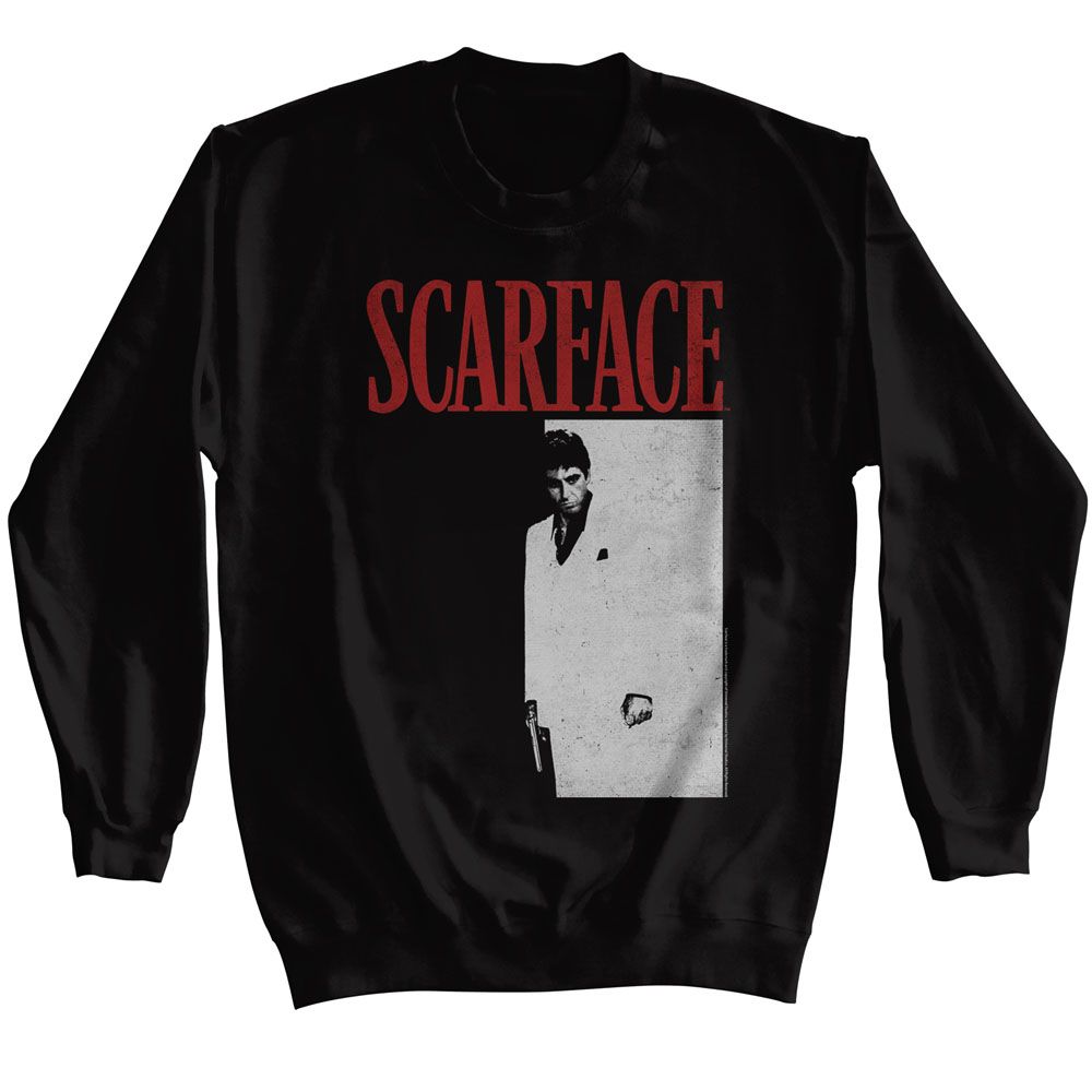 SCARFACE-SCARFACE MENG-BLACK ADULT L/S SWEATSHIRT