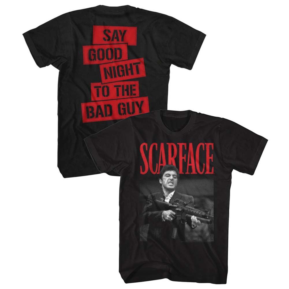 SCARFACE-DAKKADAKKA-BLACK ADULT S/S TSHIRT