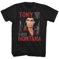 Thumbnail for SCARFACE-TONY SCARFACE-BLACK ADULT S/S TSHIRT