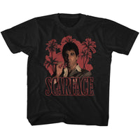 Thumbnail for SCARFACE-RED PALMS-BLACK TODDLER S/S TSHIRT