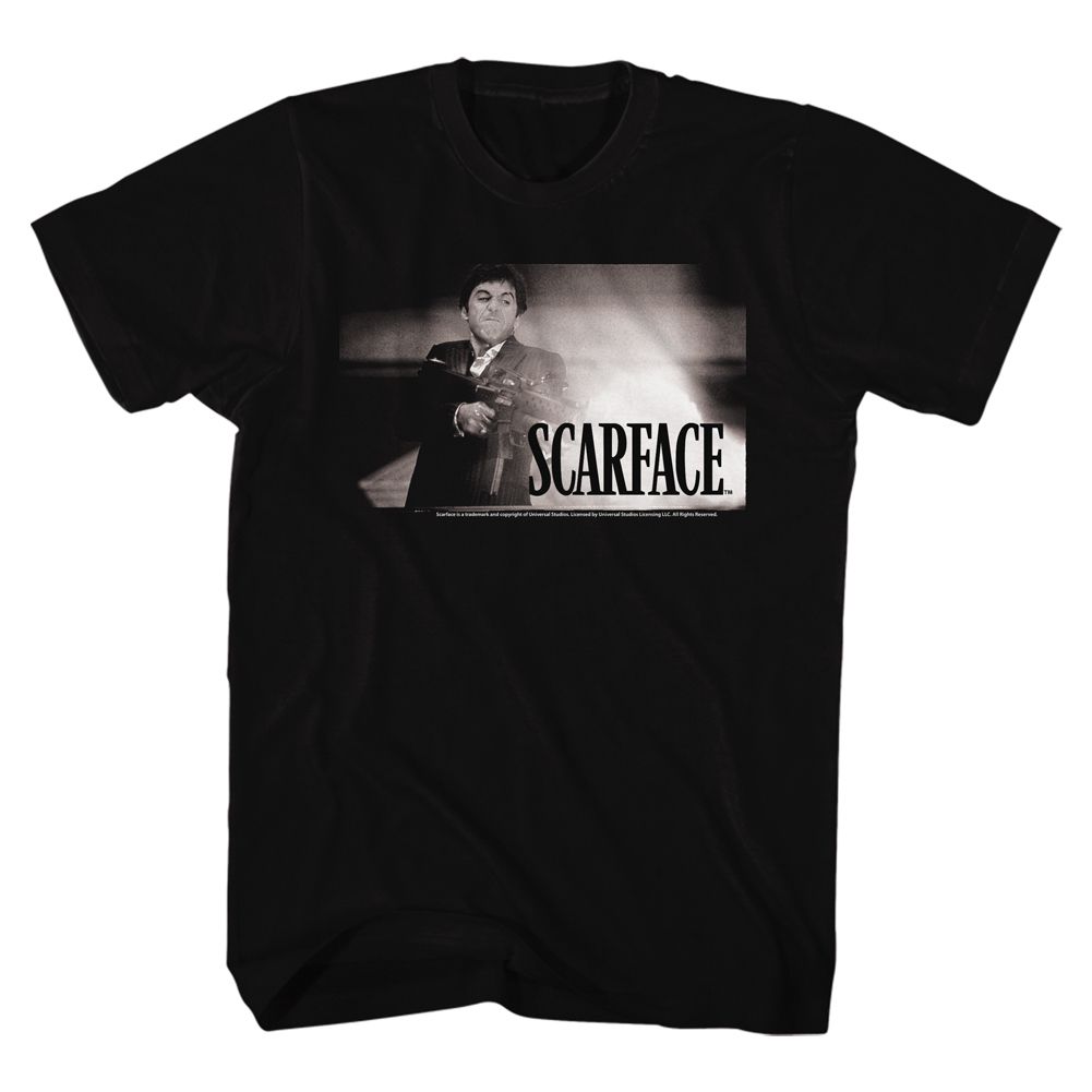 SCARFACE-WHITEFIRE-BLACK ADULT S/S TSHIRT