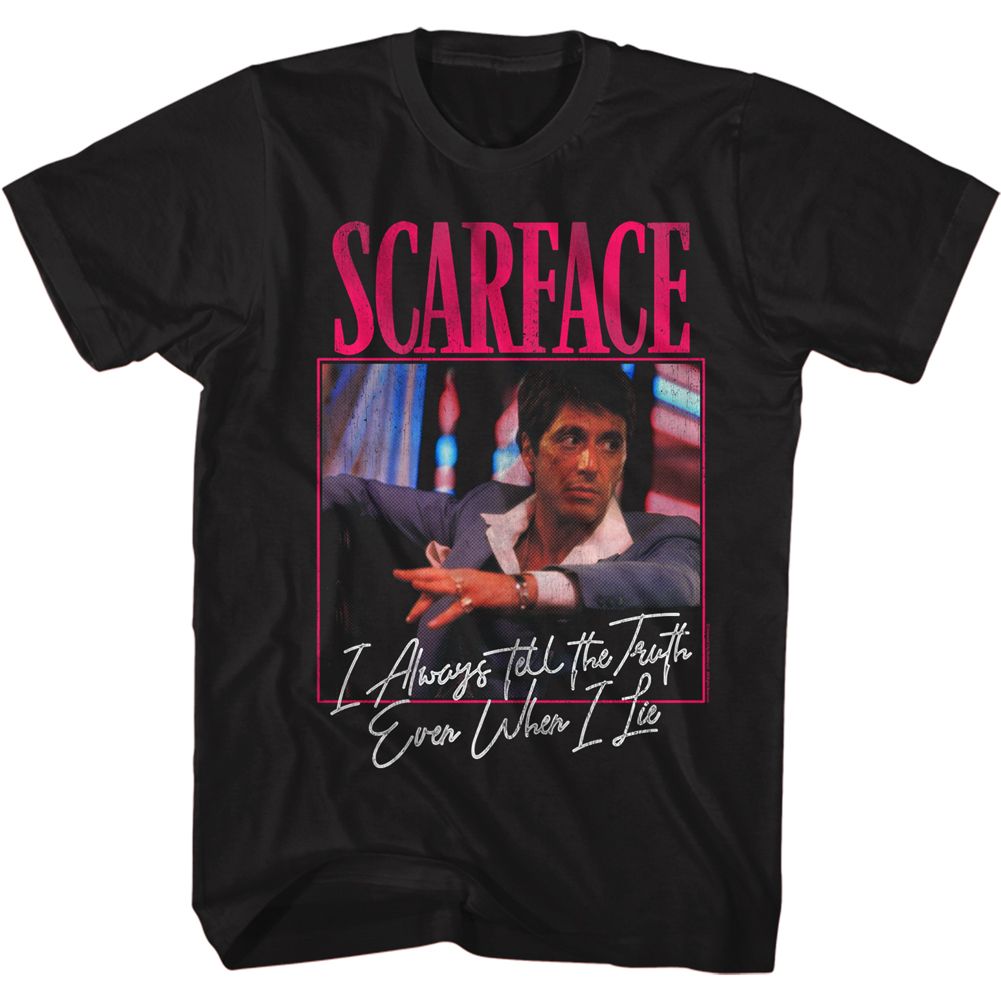 SCARFACE-ALWAYS-BLACK ADULT S/S TSHIRT
