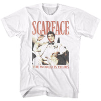 Thumbnail for SCARFACE-DA WORLD-WHITE ADULT S/S TSHIRT