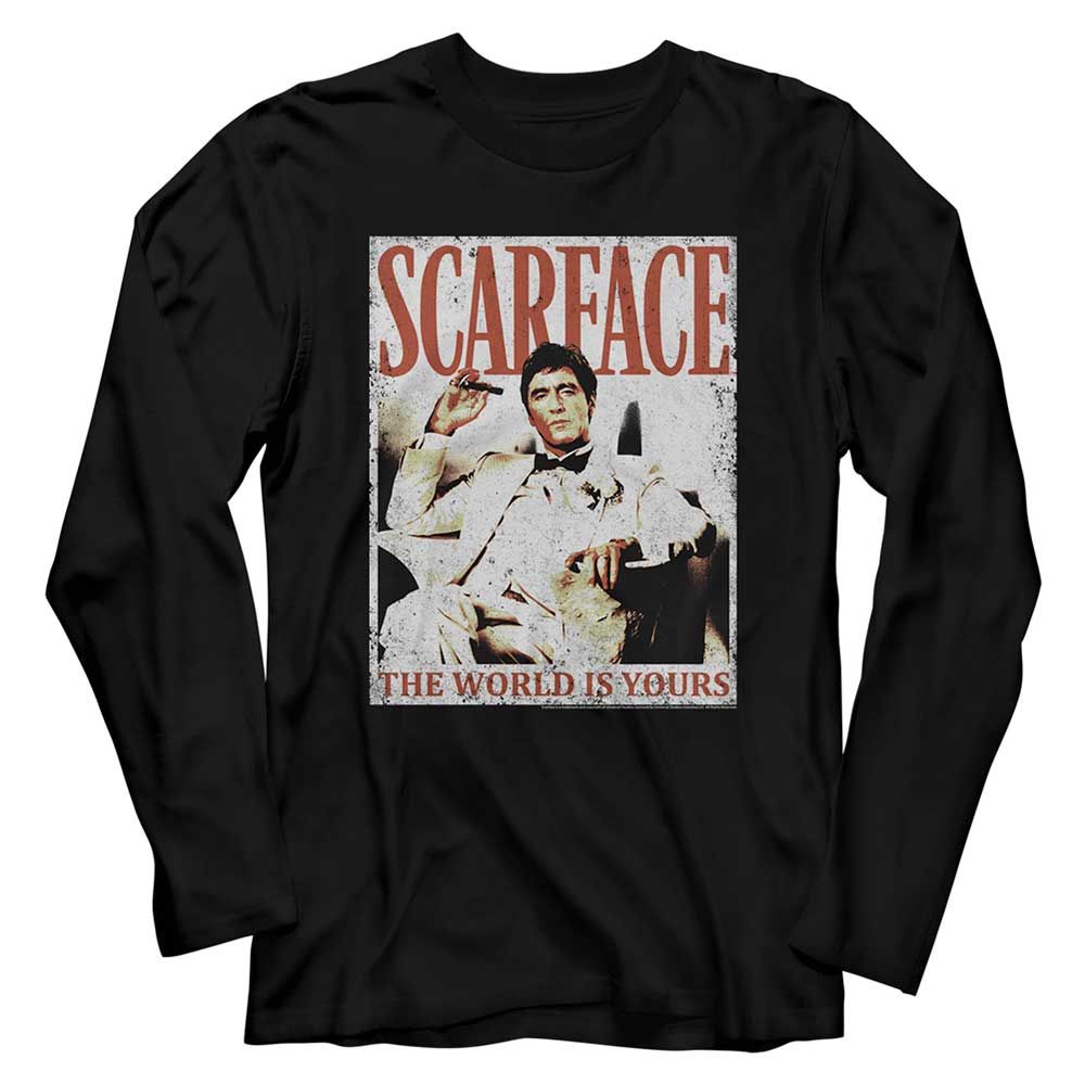 SCARFACE-ALWAYS-BLACK ADULT L/S TSHIRT