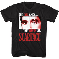 Thumbnail for SCARFACE-THE EYES NEVER LIE-BLACK ADULT S/S TSHIRT