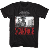Thumbnail for SCARFACE-AMERICAN DREAM QUOTE-BLACK ADULT S/S TSHIRT
