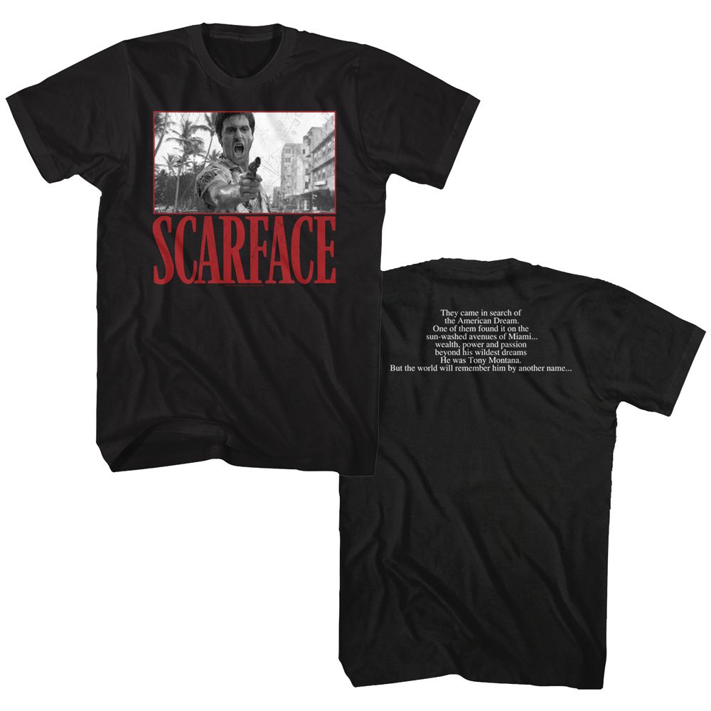 SCARFACE-OTHER NAME SCARFACE-BLACK ADULT S/S TSHIRT