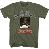 Thumbnail for SCARFACE-GLITTERLOGO-MILITARY GREEN ADULT S/S TSHIRT