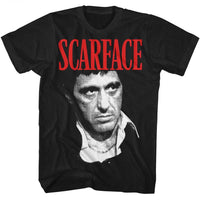 Thumbnail for SCARFACE-SCARFACE FACE-BLACK ADULT S/S TSHIRT