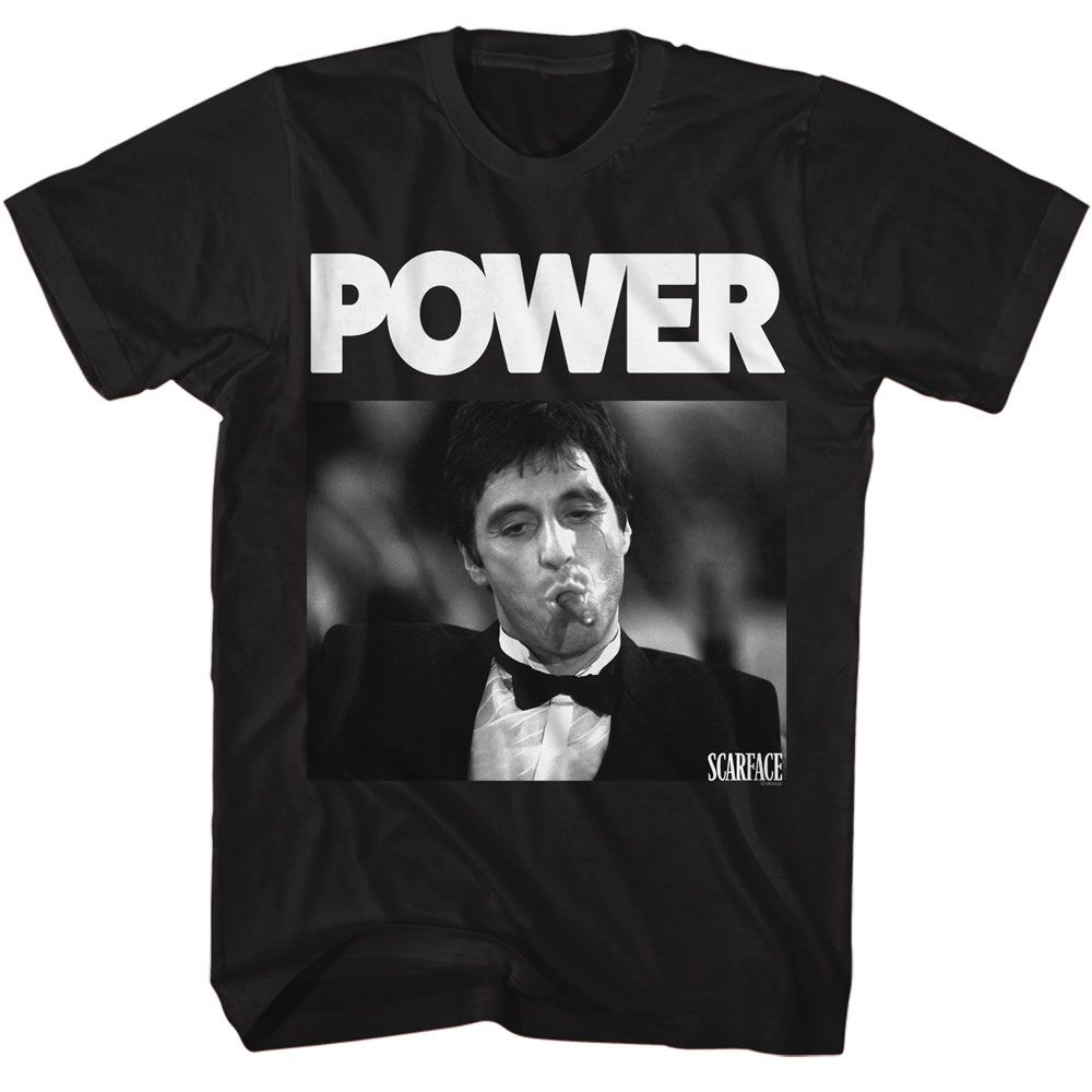SCARFACE-SCARFACE POWER-BLACK ADULT S/S TSHIRT
