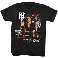 Thumbnail for SCARFACE-SCARFACE BOX COLLAGE-BLACK ADULT S/S TSHIRT