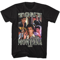 Thumbnail for SCARFACE-SCARFACE COLLAGE 2-BLACK ADULT S/S TSHIRT