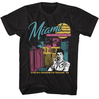 Thumbnail for SCARFACE-SCARFACE MIAMI FLORIDA-BLACK ADULT S/S TSHIRT
