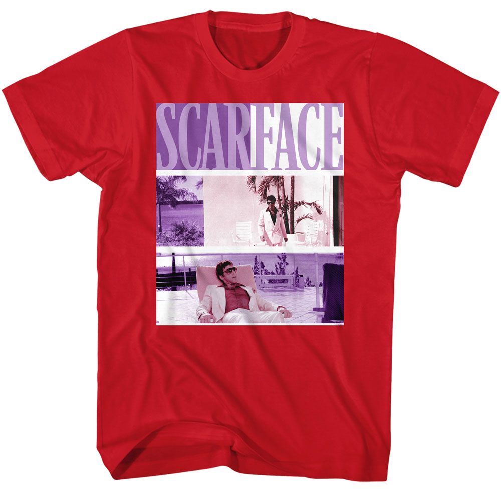 SCARFACE-SCARFACE MIAMI-RED ADULT S/S TSHIRT