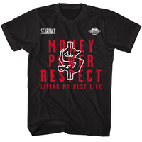 Thumbnail for SCARFACE-SCARFACE LIVING MY BEST LIFE-BLACK ADULT S/S TSHIRT