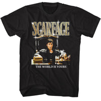 Thumbnail for SCARFACE-SCARFACE GOLD LOGO-BLACK ADULT S/S TSHIRT