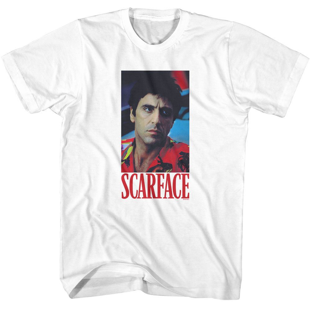 SCARFACE-SCARFACE SMALL-WHITE ADULT S/S TSHIRT
