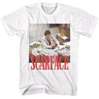 Thumbnail for SCARFACE-SCARFACE MONEY STACKS-WHITE ADULT S/S TSHIRT
