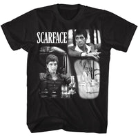 Thumbnail for SCARFACE-SCARFACE WORLD IS YOURS COLLAGE 2-BLACK ADULT S/S TSHIRT