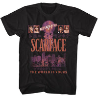 Thumbnail for SCARFACE-SCARFACE WORLD IS YOURS POSTER STYLE-BLACK ADULT S/S TSHIRT