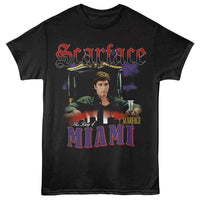Thumbnail for SCARFACE-SCARFACE KING OF MIAMI-BLACK ADULT S/S TSHIRT