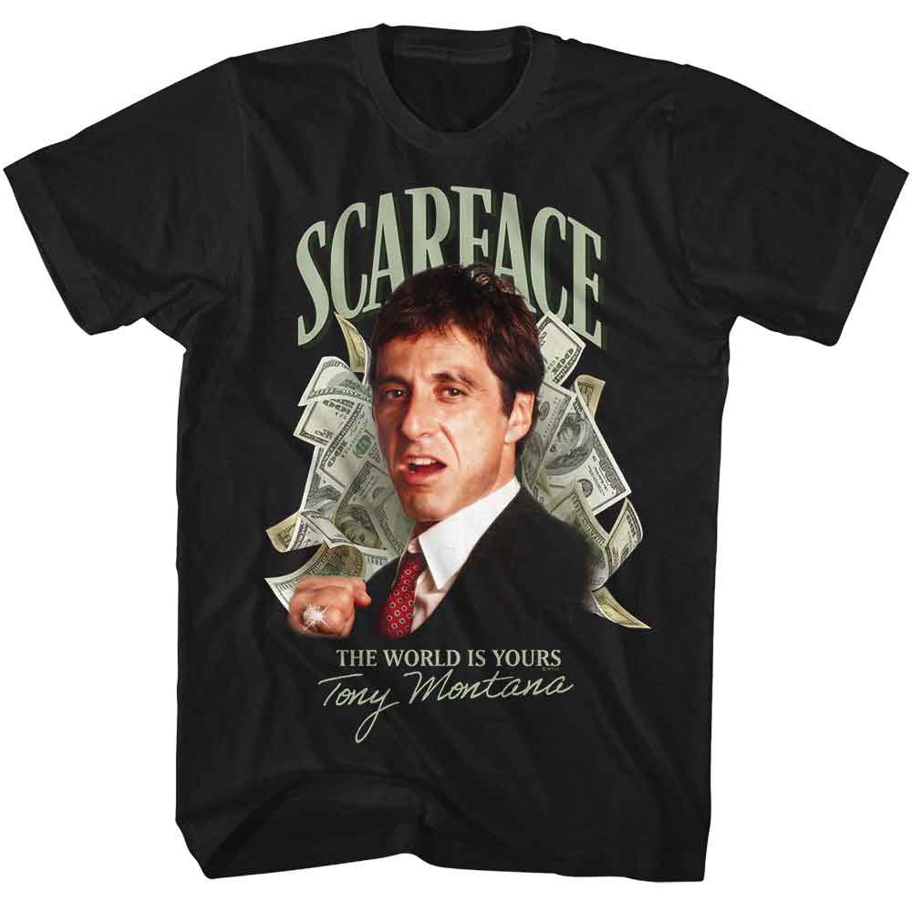 SCARFACE-SCARFACE MONEY-BLACK ADULT S/S TSHIRT