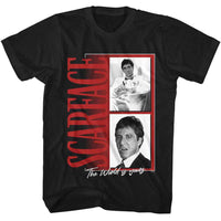 Thumbnail for SCARFACE-SCARFACE LOGO PICS-BLACK ADULT S/S TSHIRT