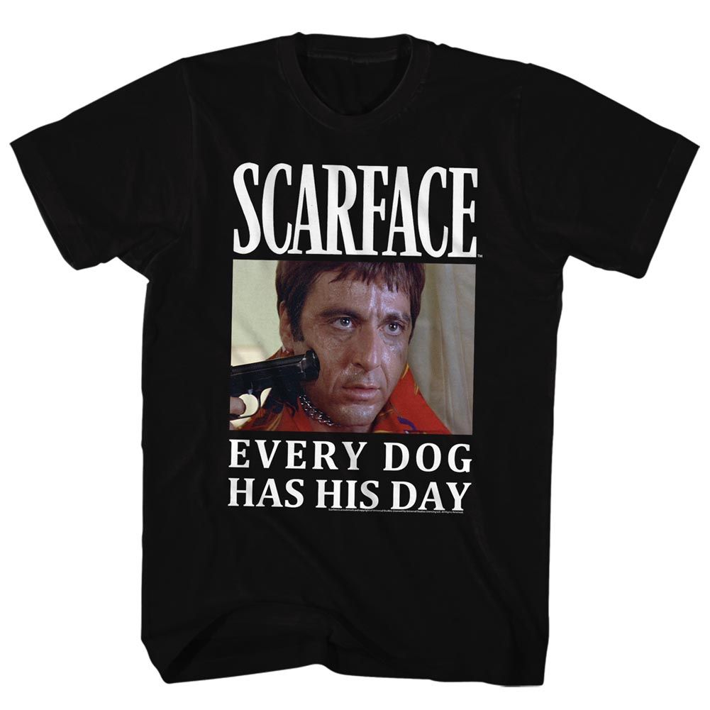 SCARFACE-DOGE-BLACK ADULT S/S TSHIRT